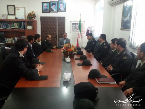 فرمانده و کارکنان نیروی انتظامی بندرگز با فرماندار دیدار کردند 