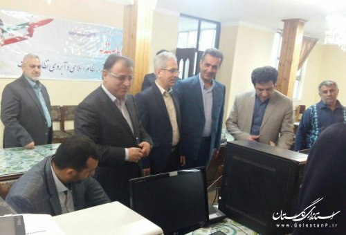 بازدید رئیس ستاد انتخابات استان از حوزه ثبت نام داوطلبان در شهرستان کردکوی