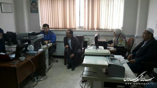 بازدید معاون سیاسی امنیتی استاندار از ستاد انتخابات شهرستان ترکمن