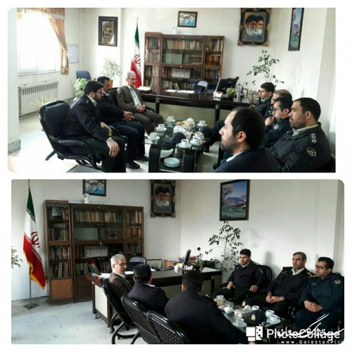 دیدار نوروزی خرمی فرمانده و جمعی از نیروی های انتظامی با جمالی فرماندار شهرستان کردکوی