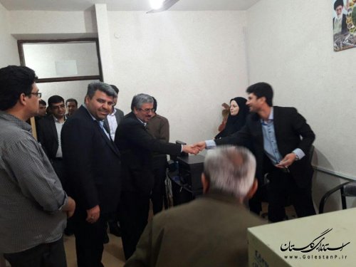 بازدید مدیرکل امنیتی و انتظامی استانداری گلستان از ستاد انتخابات فرمانداری رامیان