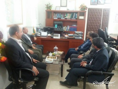دیدار مدیرعامل آب منطقه ای استان گلستان  با فرماندار بندرگز