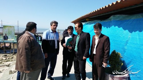 بازدید بازرس ویژه ستاد ساماندهی سواحل استان از شهرستان ترکمن