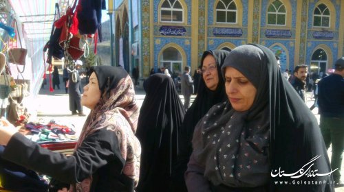 بازدید مدیرکل بانوان گلستان از جشنواره روستایی زیارت گرگان به مناسبت عید نوروز