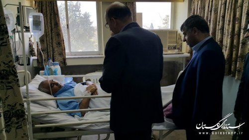 عیادت فرماندار از بیماران در بیمارستان امام خمینی (ره) بندر ترکمن