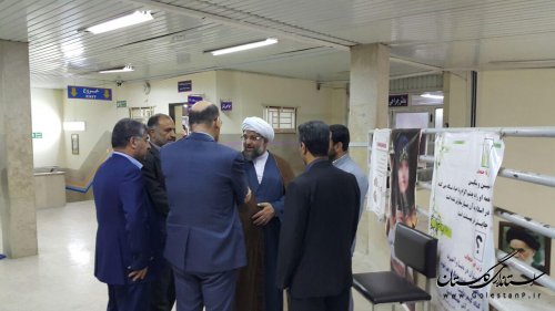 عیادت فرماندار از بیماران در بیمارستان امام خمینی (ره) بندر ترکمن