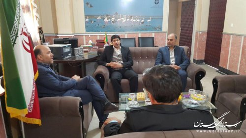 دیدار مدیرکل راهداری و حمل و نقل  جاده ای استان با فرماندار ترکمن
