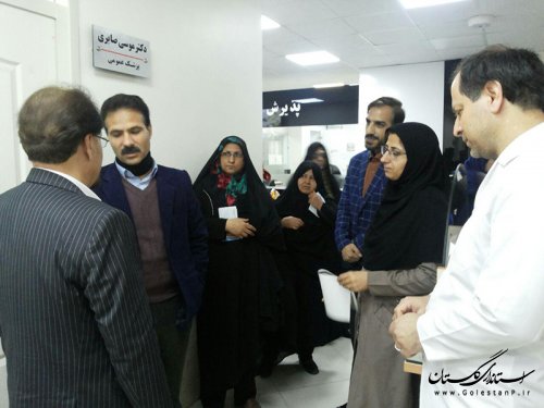 بازدید مدیر درمان استان از پلی کلینیک امام خمینی (ره) گرگان
