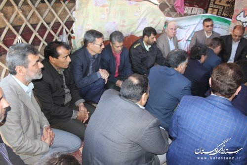 برگزاری اولین جلسه شورای اداری شهرستان مراوه تپه در محل آرامگاه مختومقلی فراغی