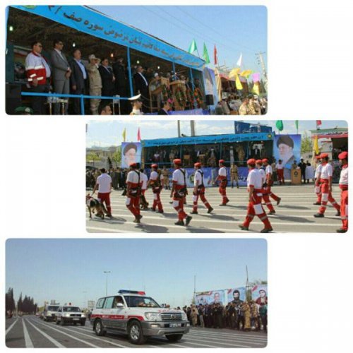مانور لجستیک و پیاده تیم های شبه نظامی واکنش سریع  هلال احمر گلستان در روز ارتش