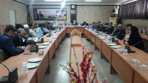 جلسه هماهنگی برگزاری مراسم بزرگداشت مختومقلی فراغی در شهرستان ترکمن 