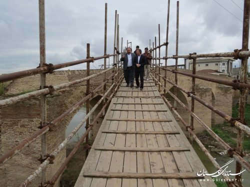 تخصیص 2 میلیارد ریال اعتبار برای ادامه مرمت پل باستانی
