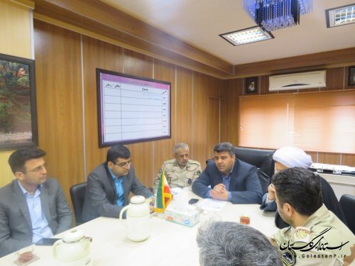 جلسه ستاد استقبال از شهید مدافع وطن (شهید معین بیانی) برگزار شد