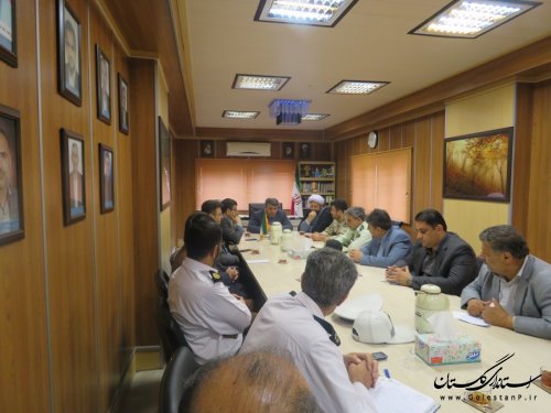 جلسه ستاد استقبال از شهید مدافع وطن (شهید معین بیانی) برگزار شد