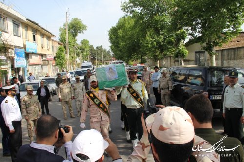تشییع پیکر شهید مدافع وطن بر روی دوش مردم شهیدپرورشهرستان رامیان
