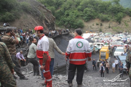 گزارش هلال احمر از ابعاد حادثه انفجار معدن زمستان یورت آزاد شهر استان گلستان