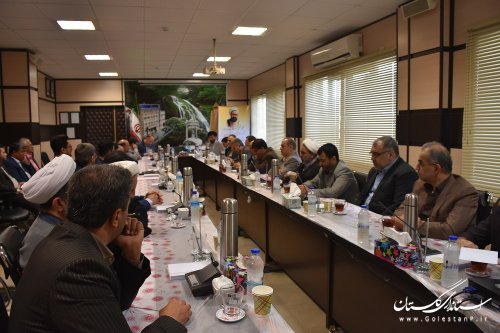 جلسه قضایی قضات عالی رتبه استان گلستان در اداره کل زندانها
