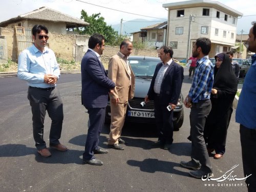 بازدید فرماندار بندرگز از روند اجرای فاز 2 طرح هادی روستای لیوان شرقی توابع بخش نوکنده