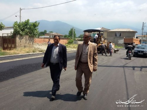 بازدید فرماندار بندرگز از روند اجرای فاز 2 طرح هادی روستای لیوان شرقی توابع بخش نوکنده
