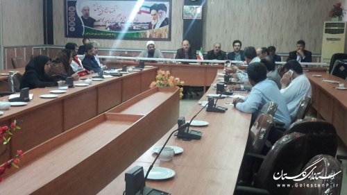 برگزاری جلسه کارگروه تخصصی اجتماعی شهرستان ترکمن