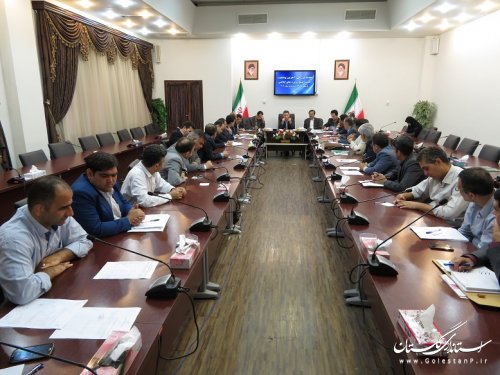 جلسه بررسی آخرین وضعیت جذب اعتبار پروژه های ابلاغی ( تبصره 36 ) شهرداریهای استان