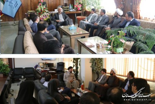 دیدار مدیرکل ومسئولین بهزیستی گلستان با دادستان و رئیس دادگستری استان همزمان با هفته قوه قضائیه