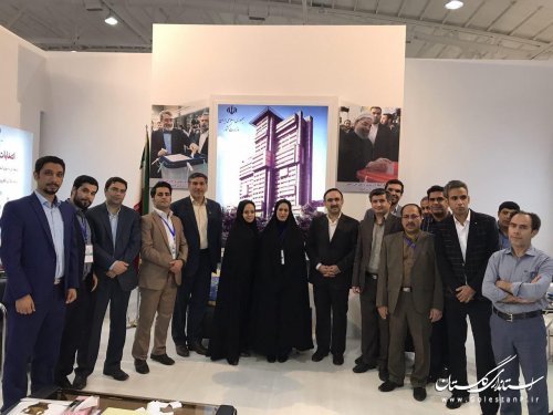 بازدید وزیر ارتباطات و فناوری  اطلاعات از غرفه استانداری گلستان در نمایشگاه الکامپ