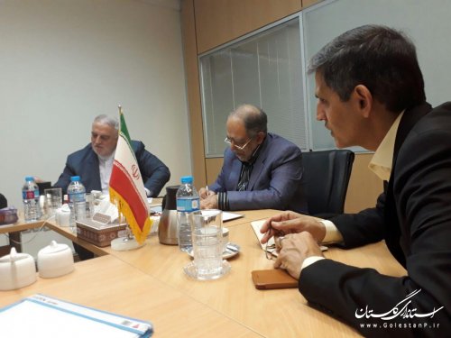  دیدار سه جانبه استاندار گلستان با مدیرعامل راه آهن کشور و دبیرشورای عالی مناطق آزاد