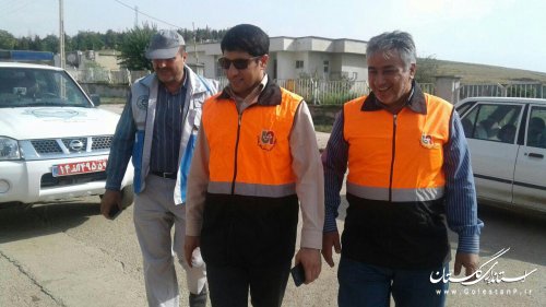 بازدید مسئولین استانی از نقاط بحران زده کلاله 