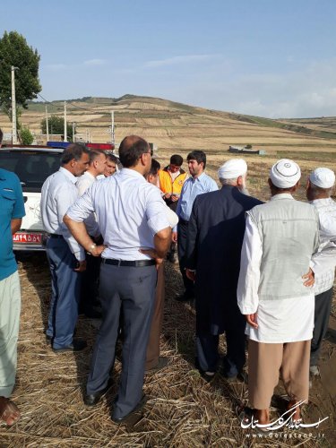 بازدید مسئولین استانی از نقاط بحران زده کلاله 