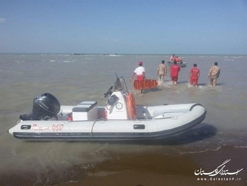 مانور تخصصی امدادونجات دریایی در ساحل چارقلی شهرستان گمیشان برگزار شد 