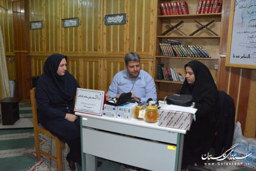 پایش سلامتی همکاران اداره کل آموزش فنی وحرفه ای استان گلستان در ایستگاه سلامت
