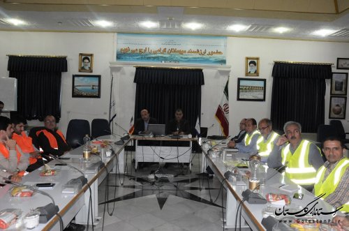 مانور دور میزی مدیریت بحران شرکت آب منطقه ای گلستان برگزار شد