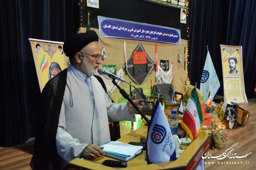 سومین یادواره شهدای خانواده آموزش فنی و حرفه ای استان گلستان برگزار شد