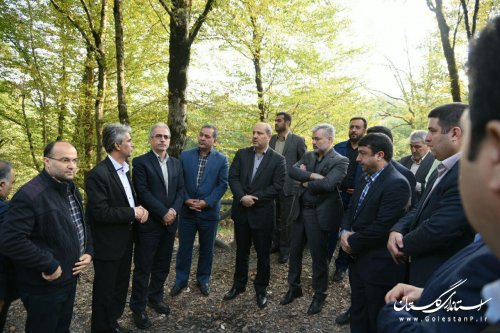 حضور استاندار گلستان در پارک جنگلی امام رضا(ع)کردکوی و ادای احترام به شهدای گمنام