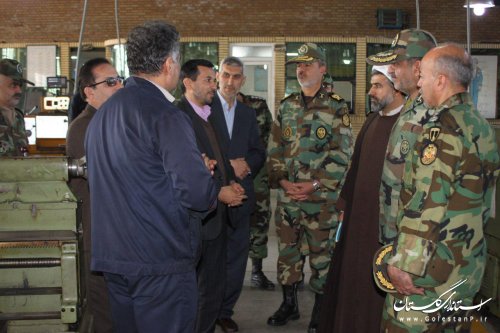 بازدید فرمانده ارشد نظامی ارتش در استانهای گلستان و مازندران از مرکز آموزش فنی وحرفه ای برادران گرگان