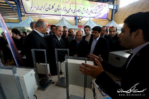 نمایشگاه دستاوردهای پژوهش، فناوری و فن بازار استان افتتاح شد