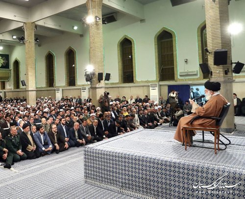حضور استاندار گلستان در دیدار اعضای شورای هماهنگی تبلیغات اسلامی با مقام معظم رهبری