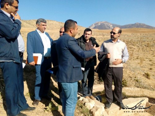 بازدید معاون حفاظت و بهره برداری شرکت آب منطقه ای گلستان از 2 سد کوچک مخزنی در وامنان آزادشهر
