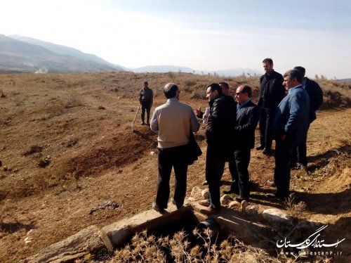 بازدید معاون حفاظت و بهره برداری شرکت آب منطقه ای گلستان از 2 سد کوچک مخزنی در وامنان آزادشهر