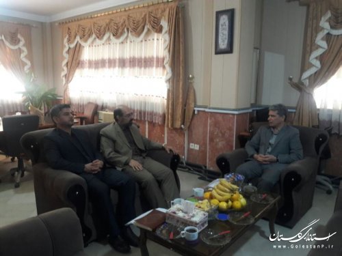 دیدار معاون حفاظت و بهره برداری شرکت آب منطقه ای گلستان با  فرماندار ترکمن