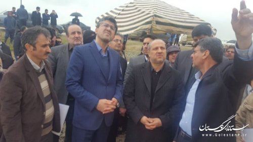 افتتاح پروژه زهکشی 12 هزار هکتاری شهرستان گمیشان