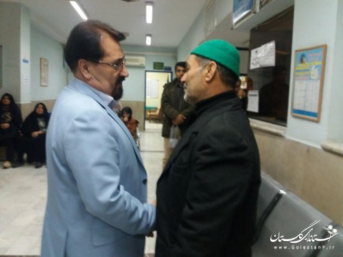 دیدار مردمی مدیر درمان گلستان در درمانگاه کردکوی