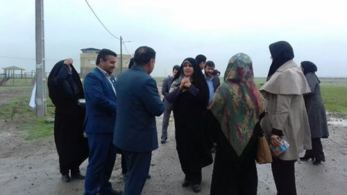 پارک بانوان شهرستان ترکمن باحضور مدیرکل اموربانوان استان گلنگ زنی شد