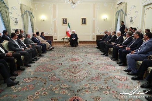 استاندار گلستان در دیدار عیدانه با دکتر روحانی رئیس جمهوری حضور یافت