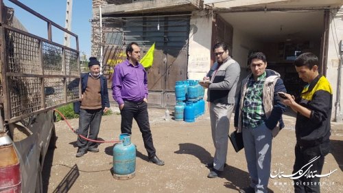 برخورد با واحدهای صنفی  توزیع کننده غیر مجاز کپسول گاز مایع در شهرستان گنبد کاووس