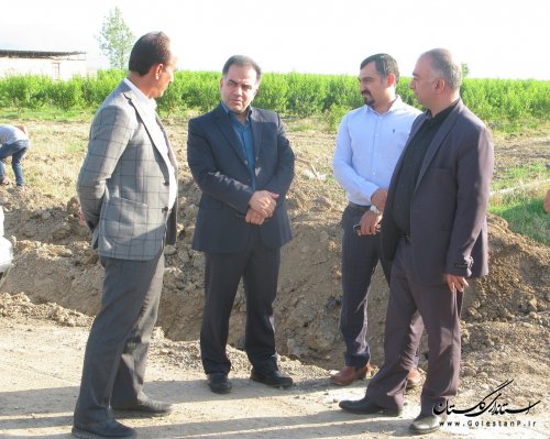 بازدید نماینده مردم در مجلس شورای اسلامی از پروژه های آبرسانی شهرستان رامیان