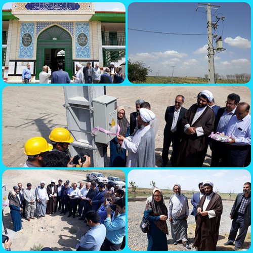 افتتاح پروژه برق رسانی زیارتگاه حضرت زکریای نبی (ع) در شهرستان آق قلا