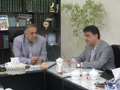 دیدار مدیرعامل شرکت آبفار استان گلستان با فرماندار شهرستان گرگان