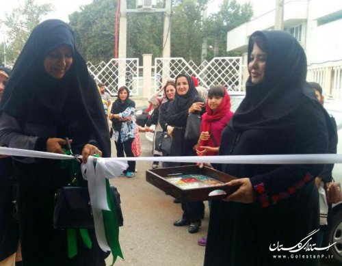 با حضور مسئولان استانی نمایشگاه "هنر حامی بانوان" در شهرستان گرگان افتتاح شد